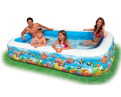 Бассейн надувной Intex Тропические рифы, размер 310х178х51 см, арт. 58485