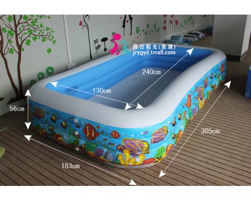 Бассейн надувной Intex Тропические рифы, размер 310х178х51 см, арт. 58485