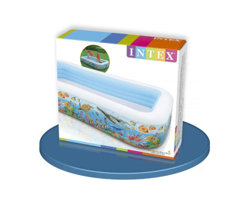 Бассейн надувной Intex Тропические рифы, размер 310х178х51 см, арт. 58485