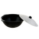 Узбекский казан чугунный 3,5 литра с алюминиевой крышкой