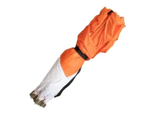 Зимняя палатка куб для рыбалки СЛЕДОПЫТ 1,8 х1,8 м, Oxford 240D PU 1000, 3-местная, бело-оранж., арт. PF-TW-02