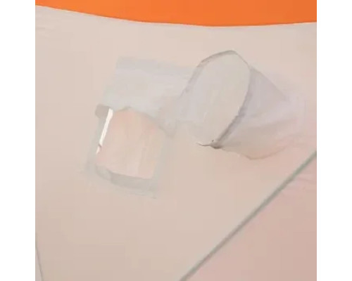 Зимняя палатка куб для рыбалки СЛЕДОПЫТ 1,8 х1,8 м, Oxford 240D PU 1000, 3-местная, бело-оранж., арт. PF-TW-02