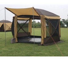 Палатка - шатер туристическая шестиугольная (ДВА ВХОДА), 6-ти местный (360х360х235см) Mircamping,арт. 2905-2TD