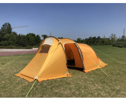 Палатка туристическая MirCamping 3-х местная с алюминиевым каркасом (450х225х150см), арт. 1017