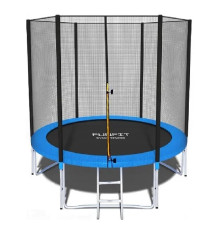 Батут Funfit (фанфит) PRO 183 см с защитной сеткой и лестницей