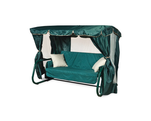 Садовые качели LetoLux Торнадо Premium (зеленый), 3-х местные, до 450кг, 215х147х170 см Садовые качели LetoLux Торнадо Premium (зеленый), 3-х местные, до 450кг, 215х147х170 см