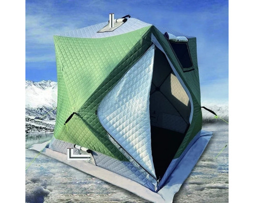 Палатка зимняя куб трехслойная Mircamping (180х180х170/190см) (мобильная баня), арт. MIR-2016