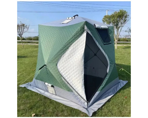 Палатка зимняя куб трехслойная Mircamping (180х180х170/190см) (мобильная баня), арт. MIR-2016