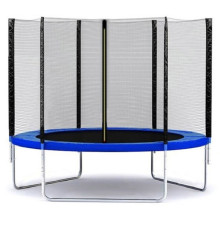 Батут Funfit (фанфит) BASIC 252 см. с защитной сеткой и БЕЗ лестницы (синий)