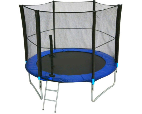 Батут Bebon Sports 8FT (244-252 см) с внешней сеткой безопасности и лестницей арт. 08342S2YL Батут Bebon Sports 8FT (244-252 см) с внешней сеткой безопасности и лестницей арт. 08342S2YL