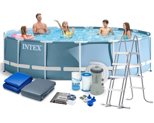 Каркасный бассейн intex Prism Frame 457х122см, 16805л, арт. 26726 Каркасный бассейн intex Prism Frame 457х122см, 16805л, арт. 26726