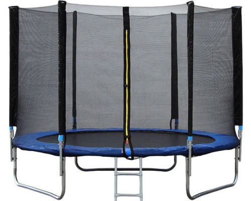 Батут Bebon Sport 10FT (305-312 см) с лестницей и внешней сеткой безопасности со складными стойками