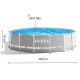 Каркасный бассейн Intex 366 х 76см с фильтр-насосом 2000 л/ч, арт. 26712